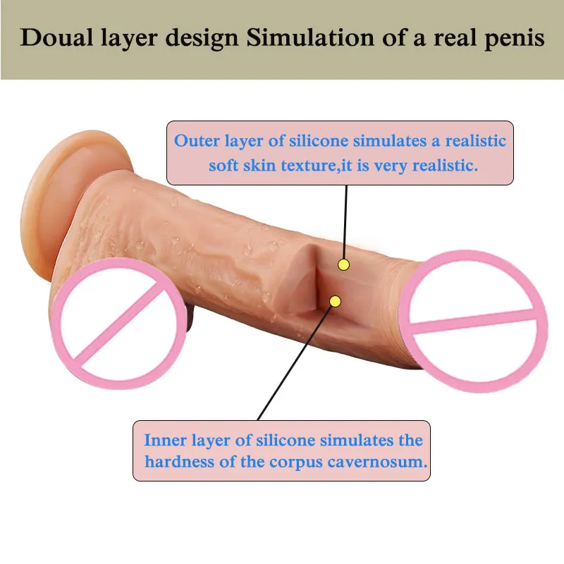 CPWD 7/8 дюймов огромный реалистичный силиконовый фаллоимитатор пенис Dong с