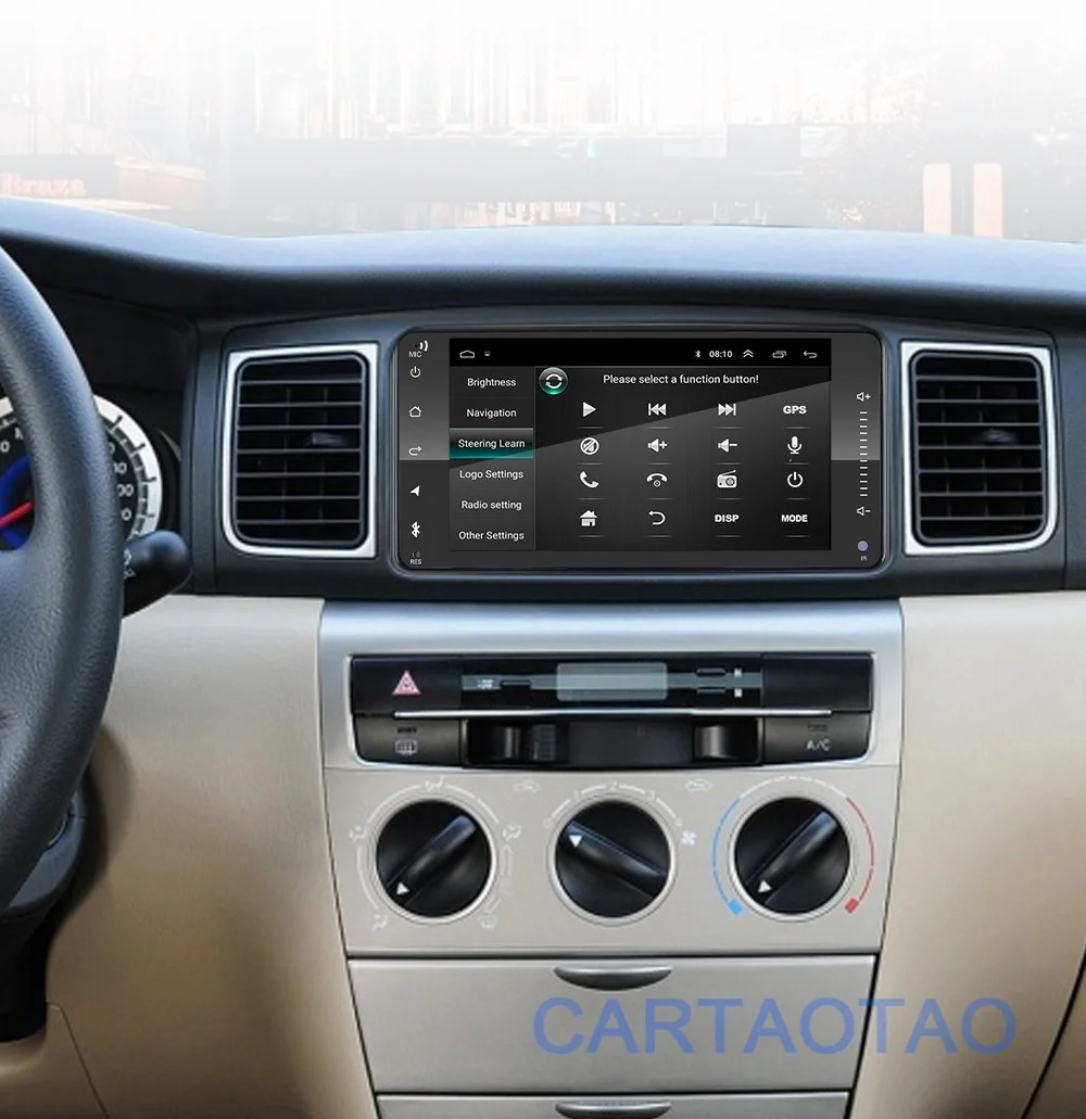 2din Android 8,1 универсальный автомобильный DVD для Toyota Corolla Camry Crown RAV4 автомобильный Радио gps навигация Bluetooth WiFi мультимедийный проигрыватель