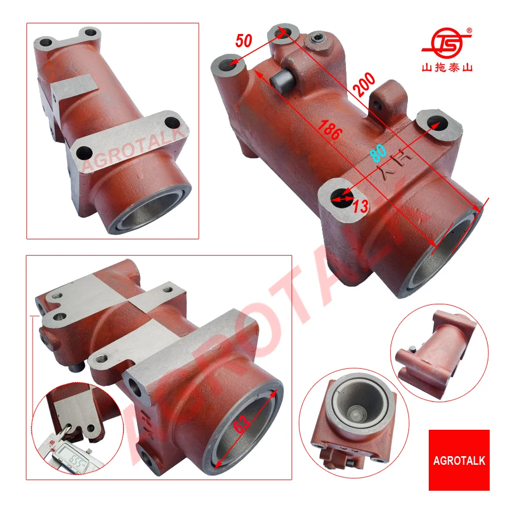 Гидравлический цилиндр с поршнем для Taishan TS254 / TS304 с FD295T / FD2100T ; Shenniu SN254 с Hubei 295T