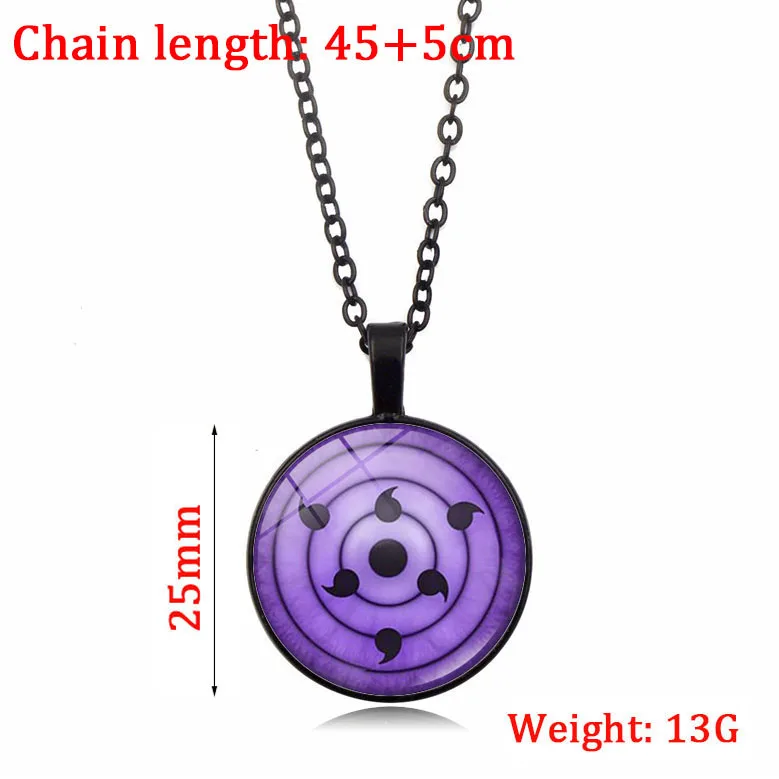 Ожерелье Шаринган для мужчин и женщин с подвеской глаз Учиха Какаси мангеквы