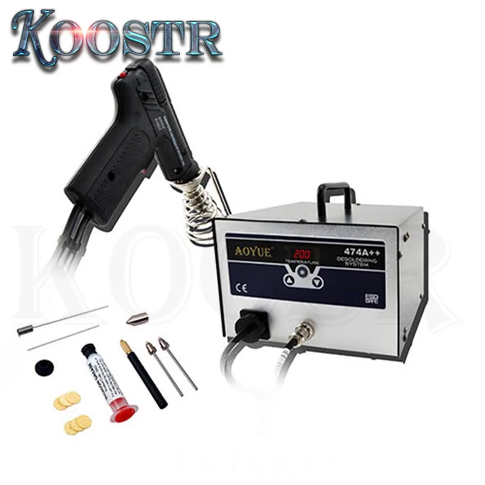 

Новая AOYUE 474A ++ Ddigital BGA станция для распайки Электрический вакуумный насос для распайки пистолет с присоской