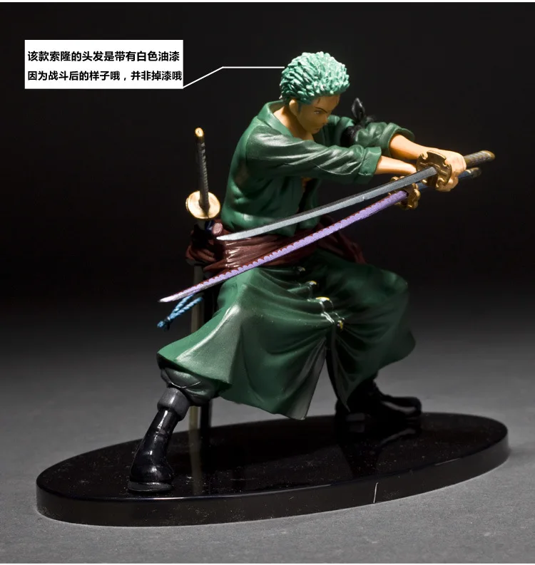 

Anime One Piece 13cm Cool Decisive Battle Version One Piece Roronoa Zoro PVC Figure Toy PVC Action Figure Collection Model Toy