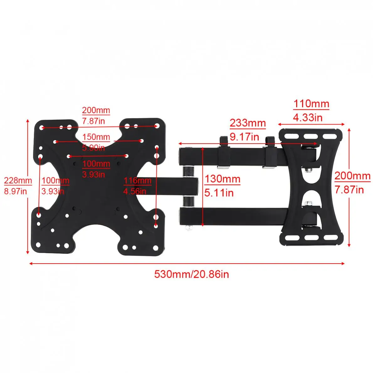 Настенный кронштейн для телевизора 50 кг поддержка рамы наклон 15 градусов с