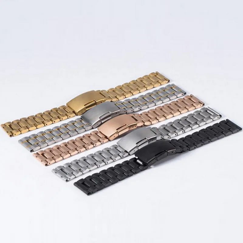 Ремешок из нержавеющей стали для наручных часов цельнометаллический браслет