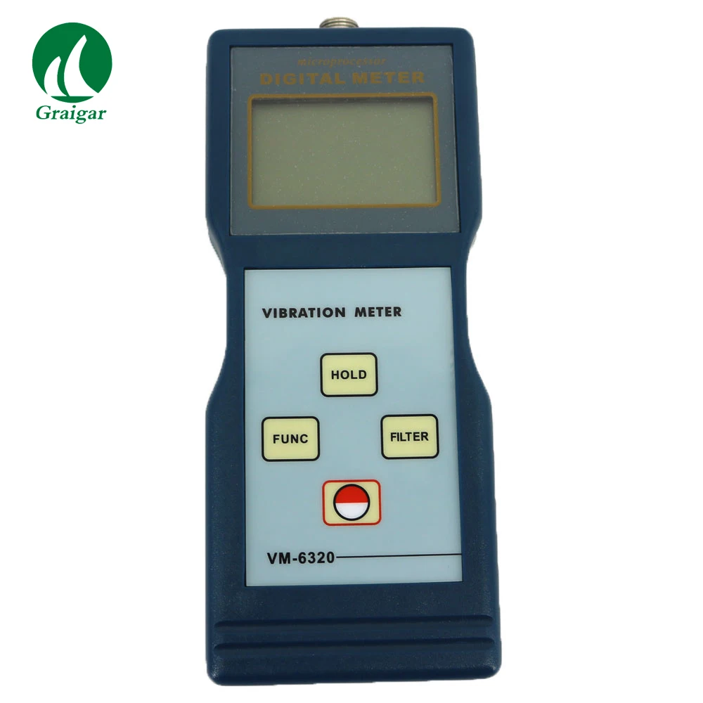 

VM-6320 Vibration Meter Wide Frequency Range (10Hz~10kHz) Auto Power Off Piezoelectric Transducer Vibrometer VM6320