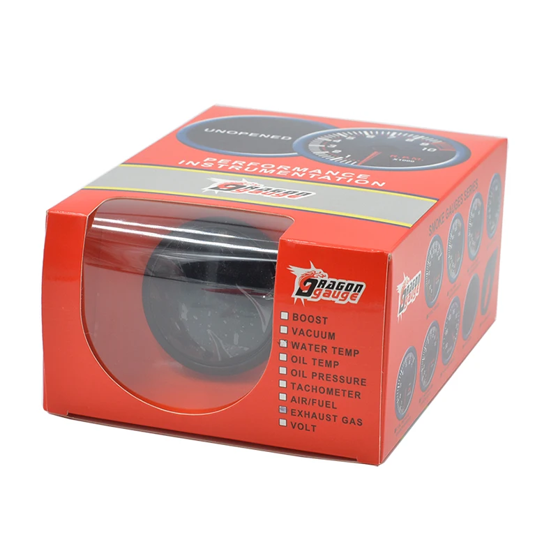 Дракон 52 мм Digital 20 светодиодный авто выхлопных газов Температура манометр и вольт