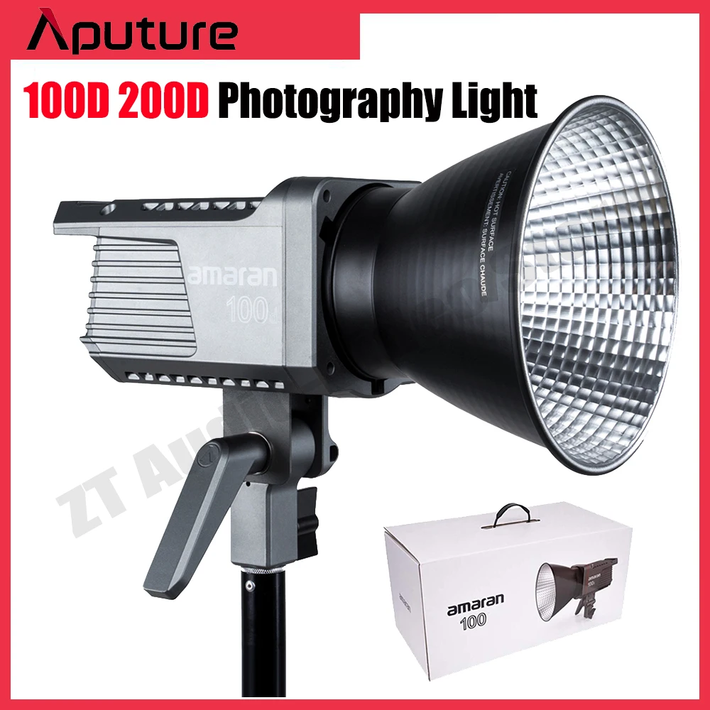 

Aputure Amaran 100D 200D LED Video Light 5600K CRI 95+ Compatible-Bluetooth App Control DC/AC Power Supply Photography Light