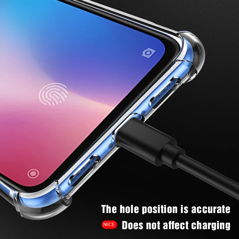 Shockproof Airbag Case For Xiaomi Mi 10 Ultar Mi 10 lite Mi 10 Pro 5G Note 10 Lite Mi9 SE Pro M3 Transparent Silicone TPU Case