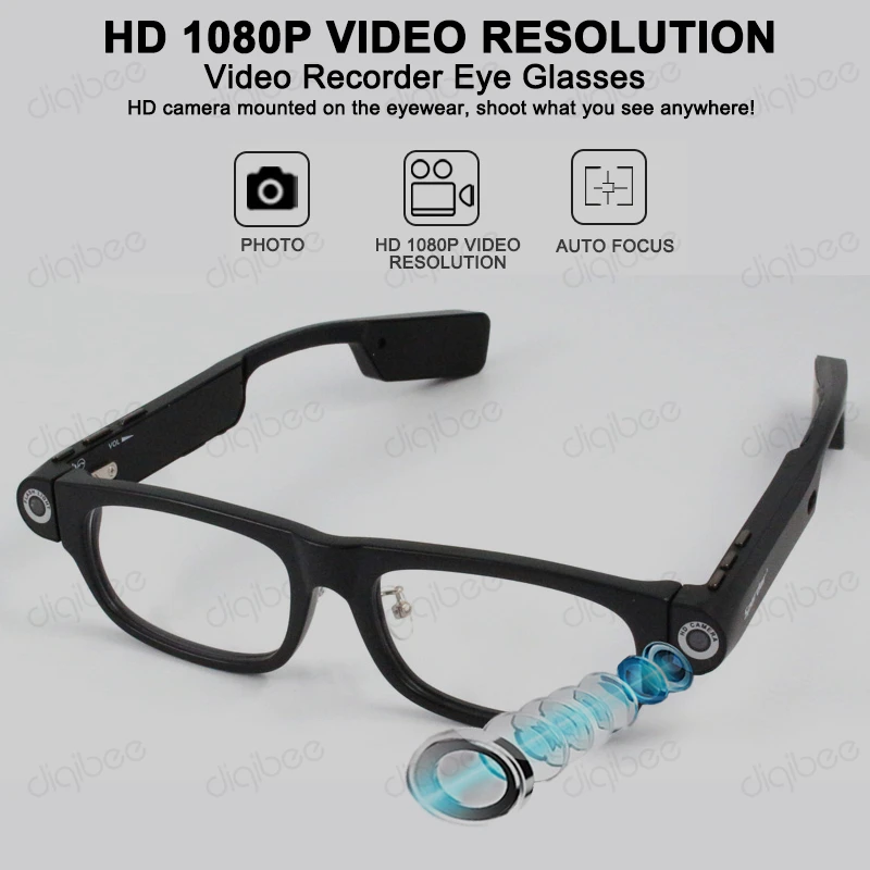 구매 블루투스 가능 헤드셋 HD1080P 미니 카메라 안경 비디오 레코더 8GB 또는 32GB 캠코더 선글라스 DVR 드라이버 Doze Reminder