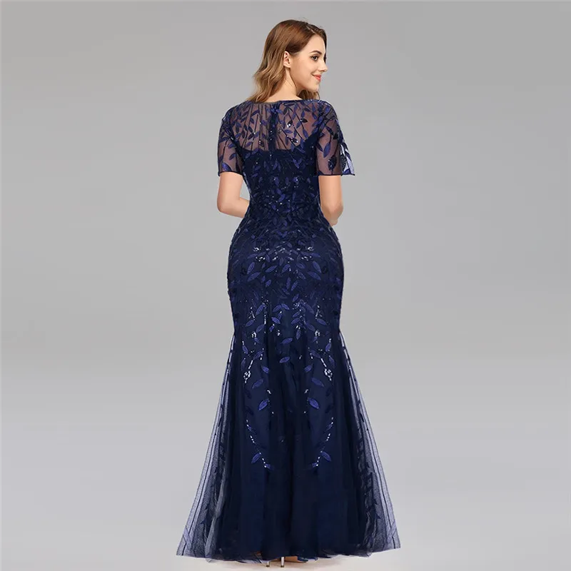 Модное Тюлевое платье подружки невесты с круглым вырезом и аппликацией,, короткий рукав, длина до пола, простое бордовое свадебное платье