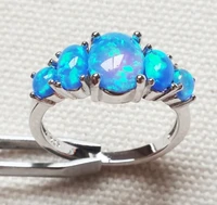juno fashion silveryblue opal fashion jewelry ring wedding ring engagement jewelry