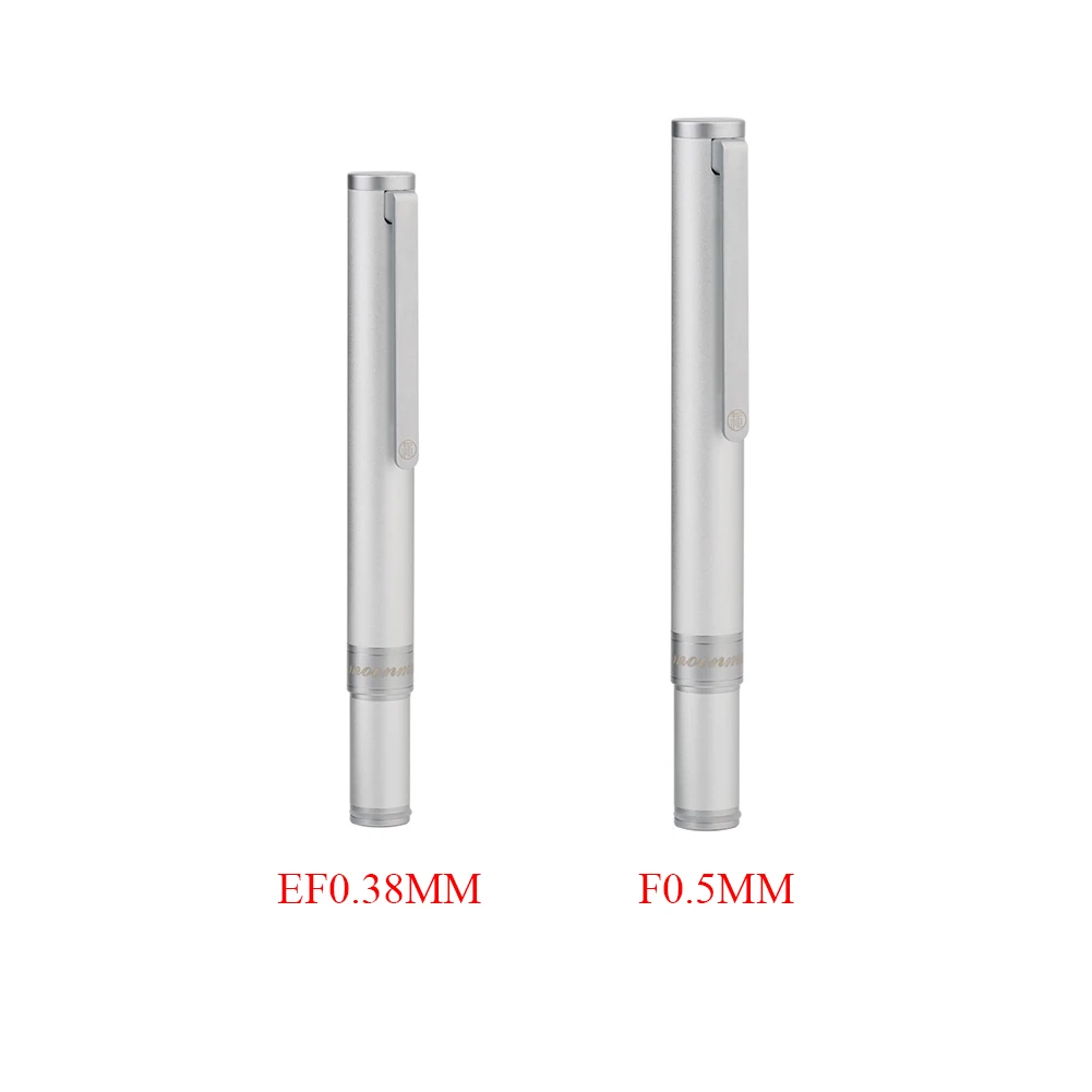

Moonman N1 Travel Mini Fountain Pen Pocket Fashion Business Signature Silver Short Writing Aluminum Alloy Gifts Student Fine Nib