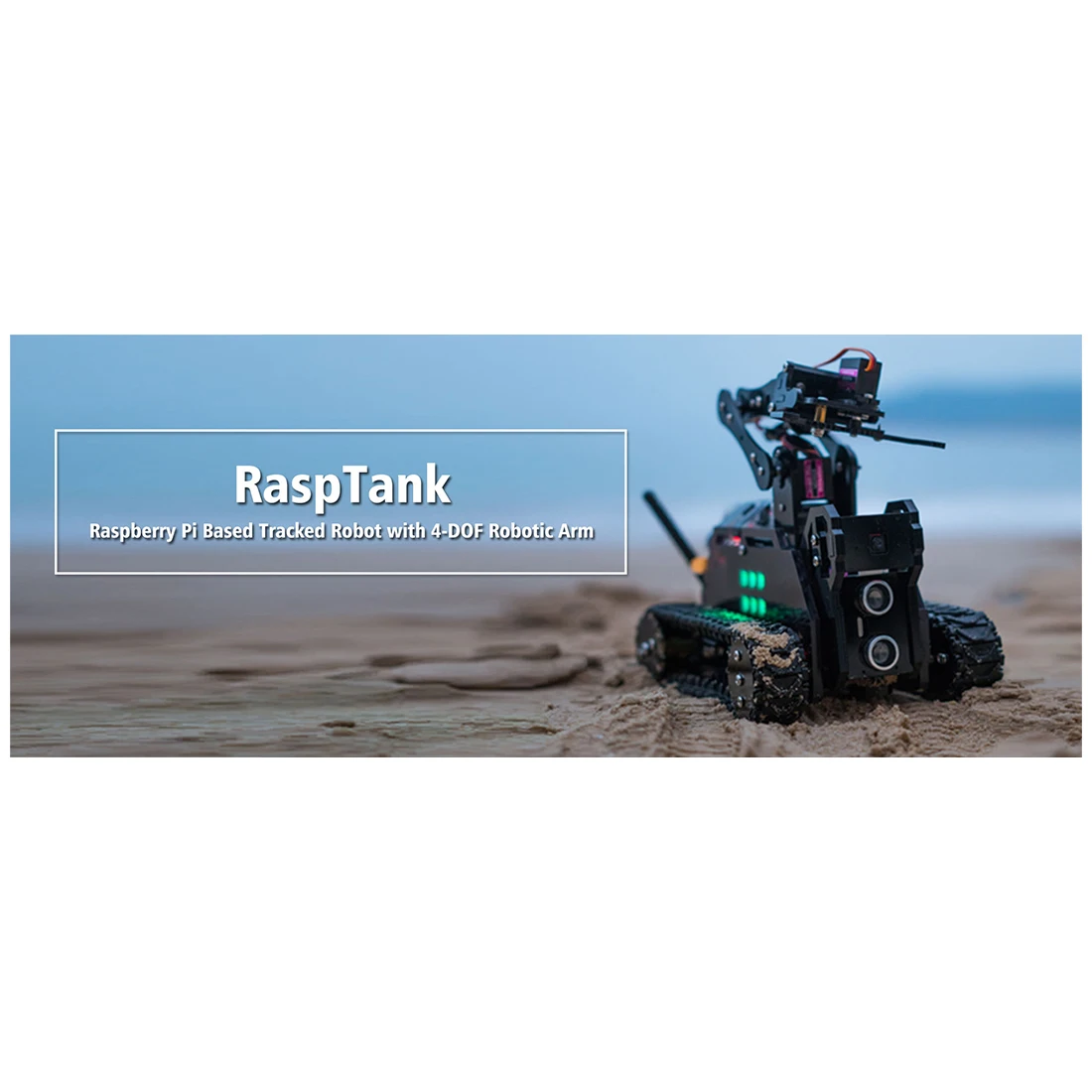 Adeept RaspTank WiFi беспроводной умный робот автомобильный комплект Танк 4 DOF Роботизированный рука с оптической