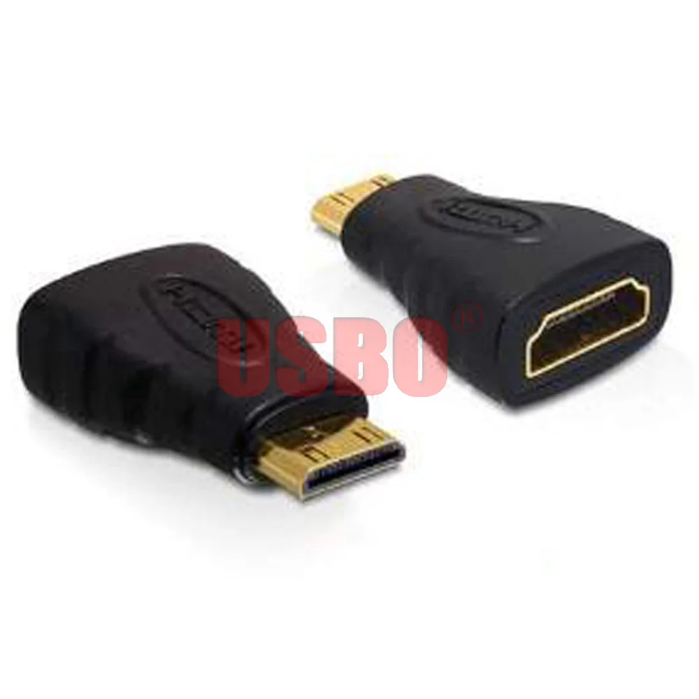 Поставка высококачественного черного прямого позолоченного мини-разъема HDMI