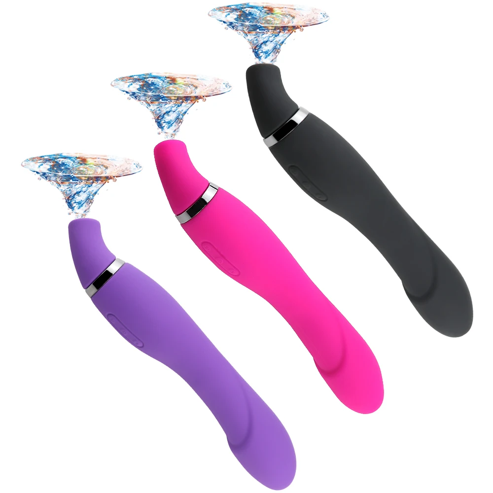 

G Spot Dildo Vibrators Sucking Clit Vibrator Tongue Licking Nipple Sucker Clitoral Stimulation Breast Massager Sex Toy For Women