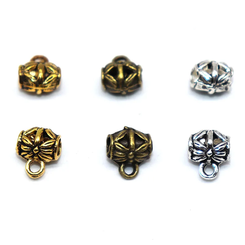 20 шт./лот Оптовая Продажа Полые разъемы металлические цветочные застежки и