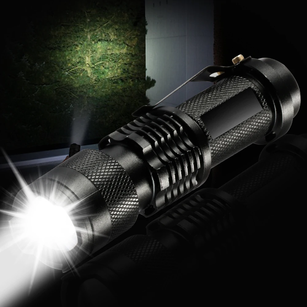 Светодиодный мини светильник T6 L2 портативный фонарь с регулируемым фокусом и