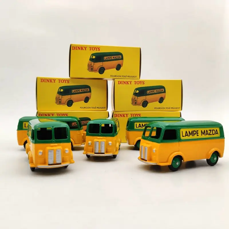 Лот из 5 шт. Atlas 1/43 Dinky Toys 25B для P ~ geot фургон Tole D.3.A лампа MAZDA литая модель