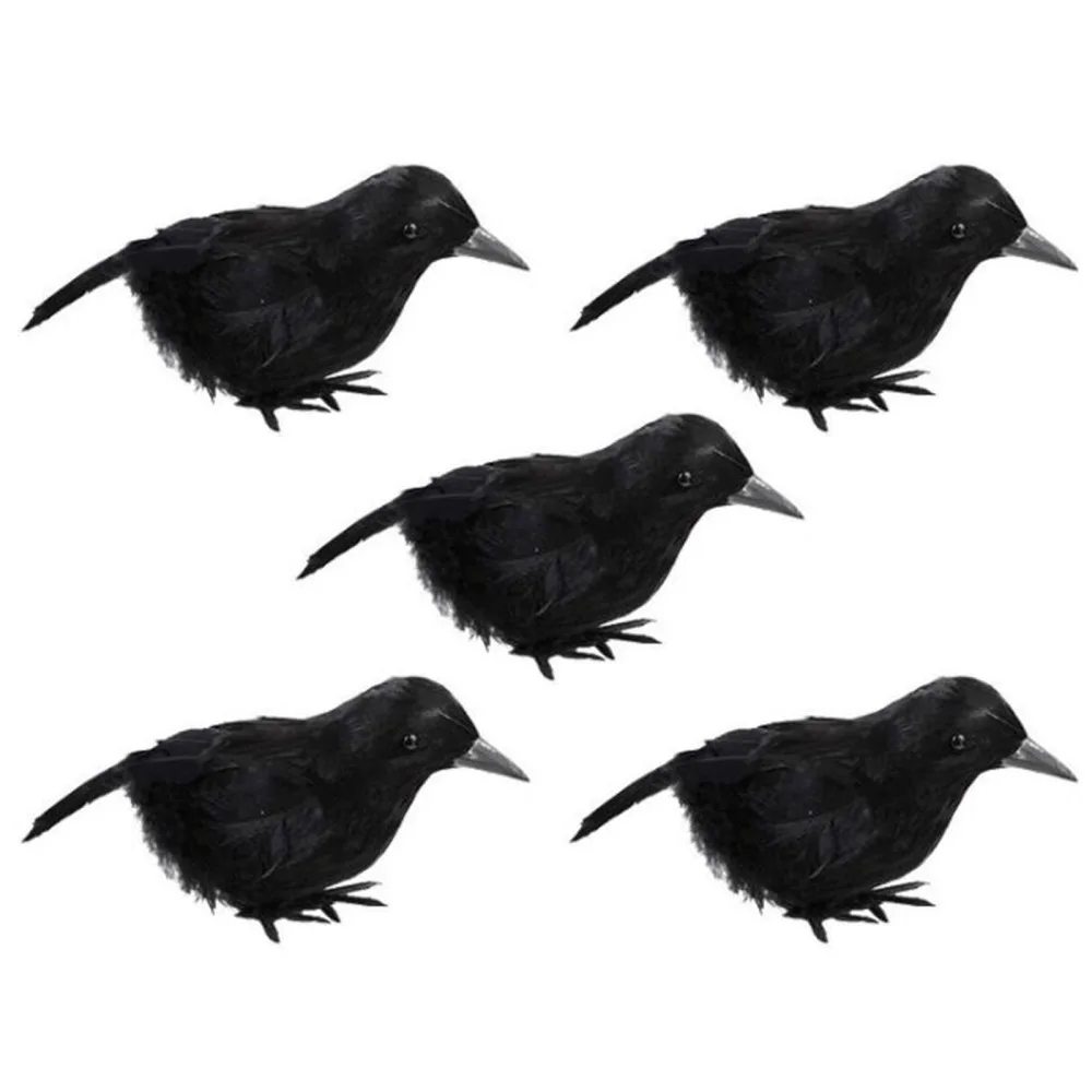

Поддельные ворона Хэллоуин Игрушечная модель животного Моделирование реквизит для украшения вечеринки