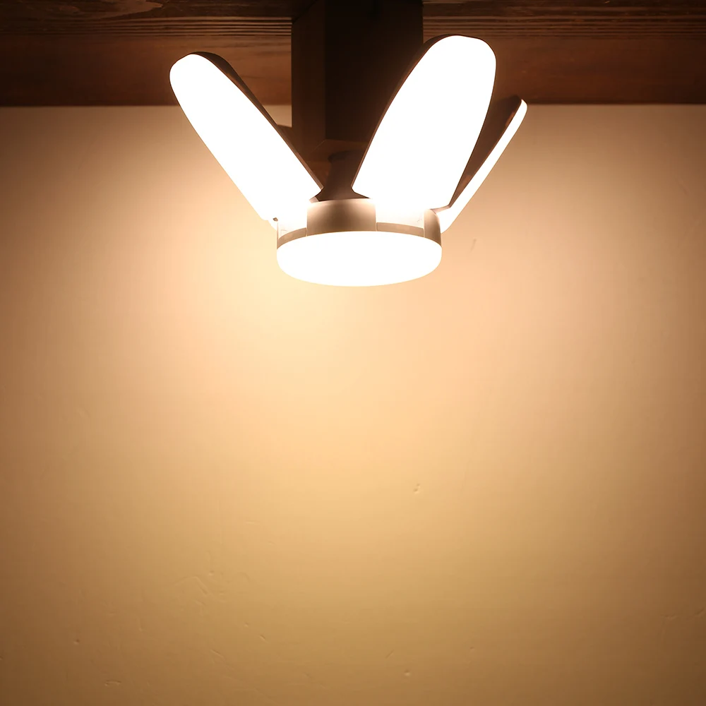 60W E27 Led Bulb Deformable Lamp Garage light LED 3000-6500K Home Lighting High Intensity Parking Warehouse Industrial