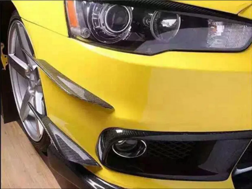 4 шт. углеродное волокно передний бампер сплиттер ребра Canards сплиттеры для Opel Astrah