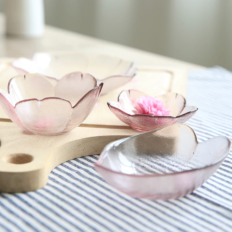 Креативная Красивая стеклянная тарелка приправа соевый соус маленькая овощная