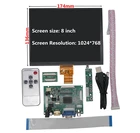 8 дюймов IPS ЖК-дисплей Экран дисплея высокой Разрешение мониторов происходит Управление доска 2AV, совместимому с HDMI VGA для Raspberry Pi оранжевый Pi PC