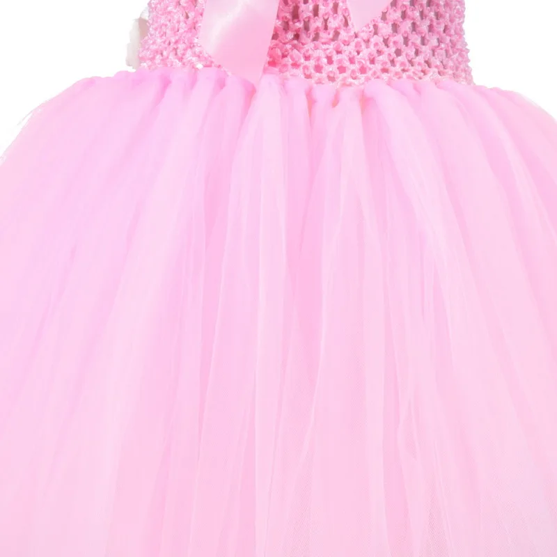 Женский костюм принцессы для косплея розовое платье-пачка с цветами и единорогом