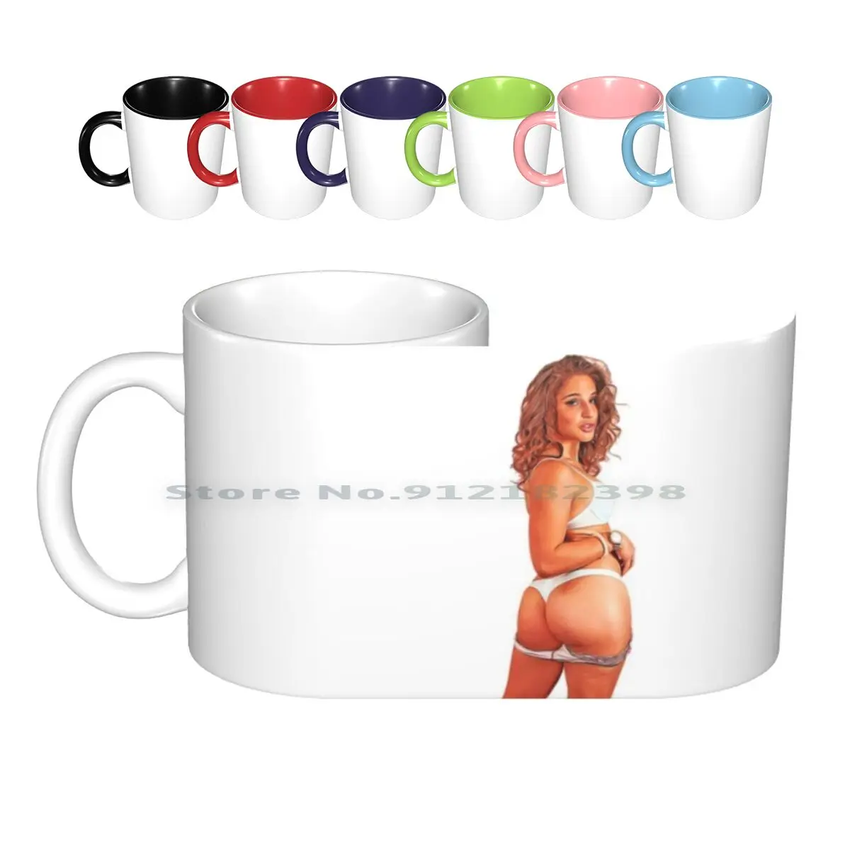 

Керамические кружки Abella Danger, масляная живопись, чашки для кофе, чая с молоком, кружка Abella Danger Xxx, сексуальное нижнее белье для взрослых