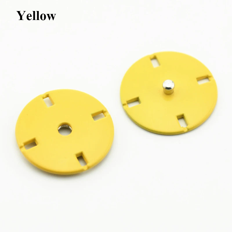 Yellow 5 шт. 10-25 мм круглые металлические кнопки золотого цвета для одежды DIY пуговицы для одежды аксессуары для шитья одежды - Цвет: Yellow