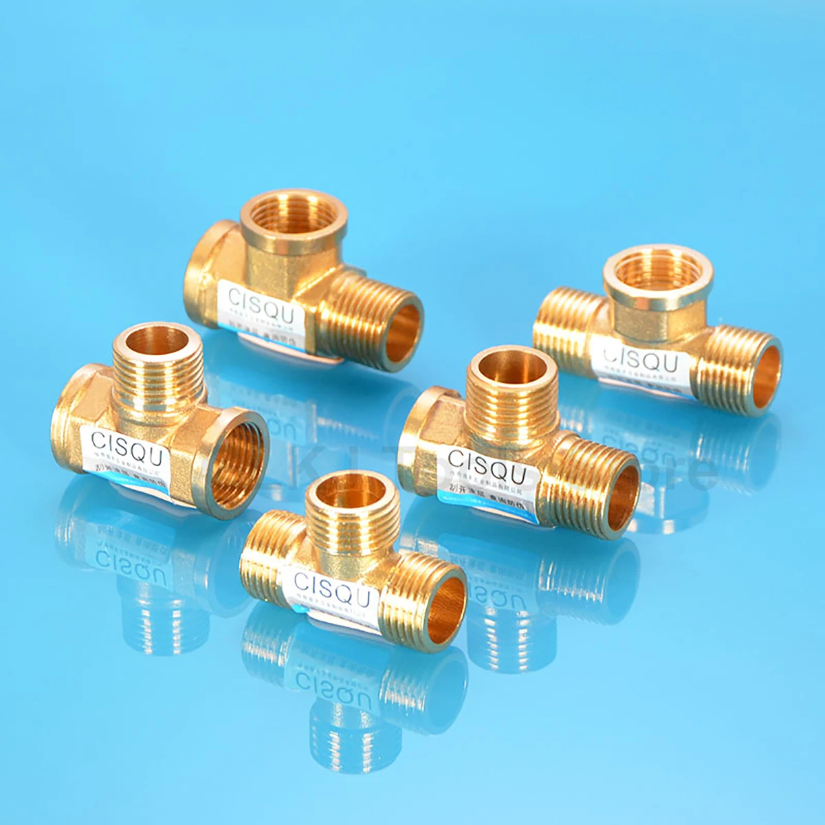 Трехсторонний тройник из латуни с наружной/внутренней резьбой 1 шт. BSP 1/2 дюйма