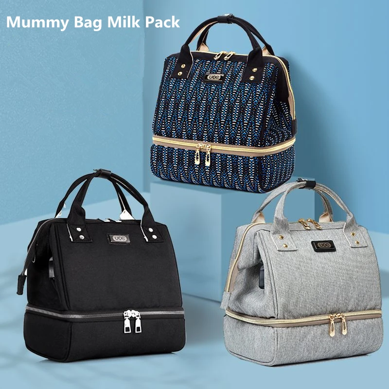 

Mummy Backpack Multifunctional Dry And Wet Separation Back Milk Bag Mother And Baby Lunch Bags