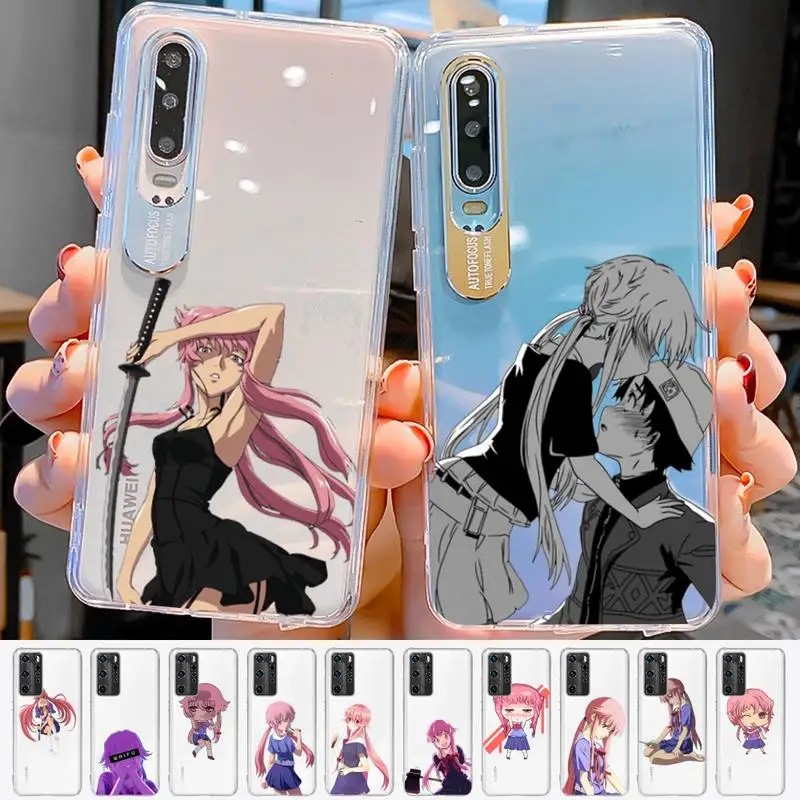 

FHNBLJ Mirai Nikki Future Diary Gasai Yuno Phone Case For Huawei P 20 30 40 pro lite Psmart2019 Honor 8 10 20 Y5 6 2019 Nova3E