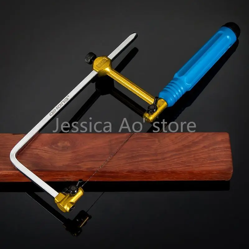 

400# 500# Carpentry U Shape Saw Bow with Saw Blade Jig Saw Mini Wire Saw Cut Curve Hand Tool Woodworking Scroll Saw