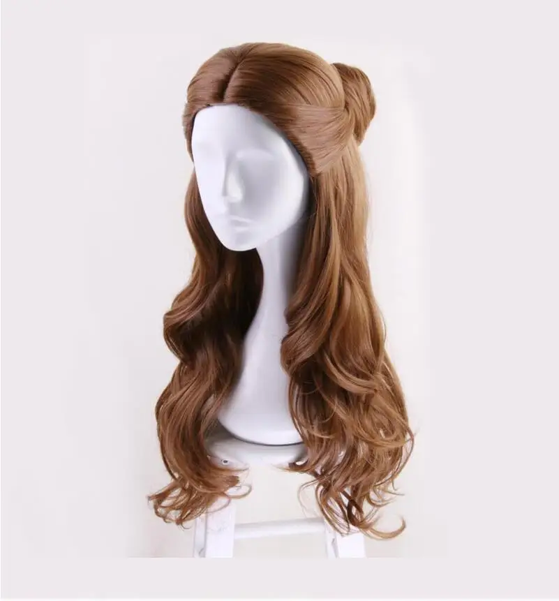 Парик для косплея принцессы Белль из фильма Красавица и чудовище каштановые