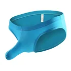 Трусы мужские пикантные, плотные эластичные бесшовные брифы из вискозы с низкой талией, U-образной формы, нижнее белье со слоном