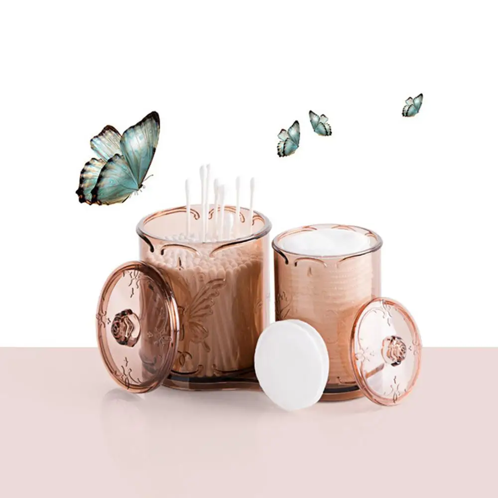 Держатель для палочек HKML с 2 отделениями акриловый держатель ватных макияжа