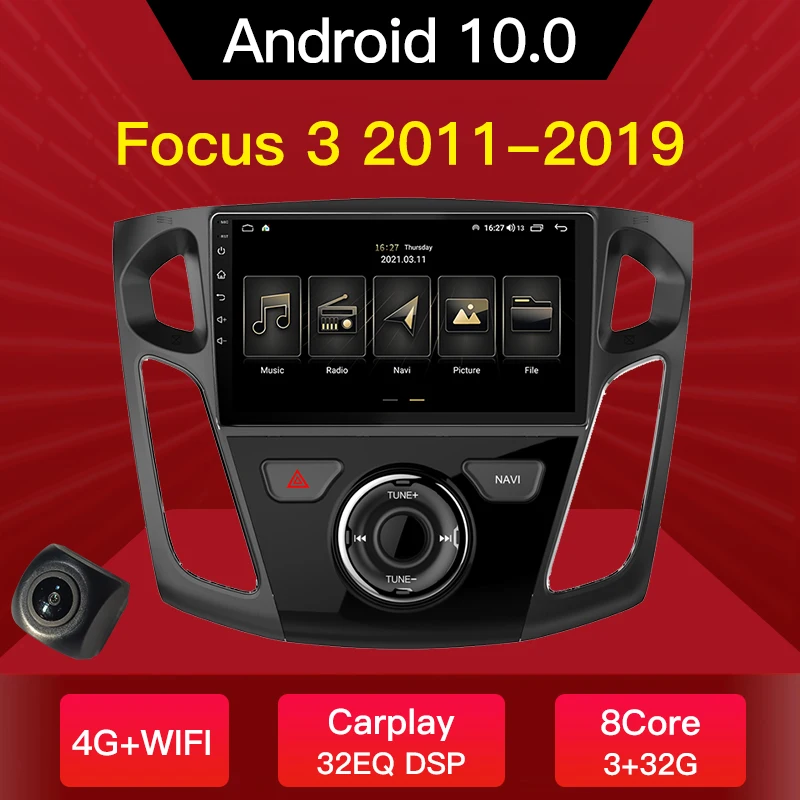 RKD Carplay Android 10 AI Голосовое управление автомобильное радио мультимедийный