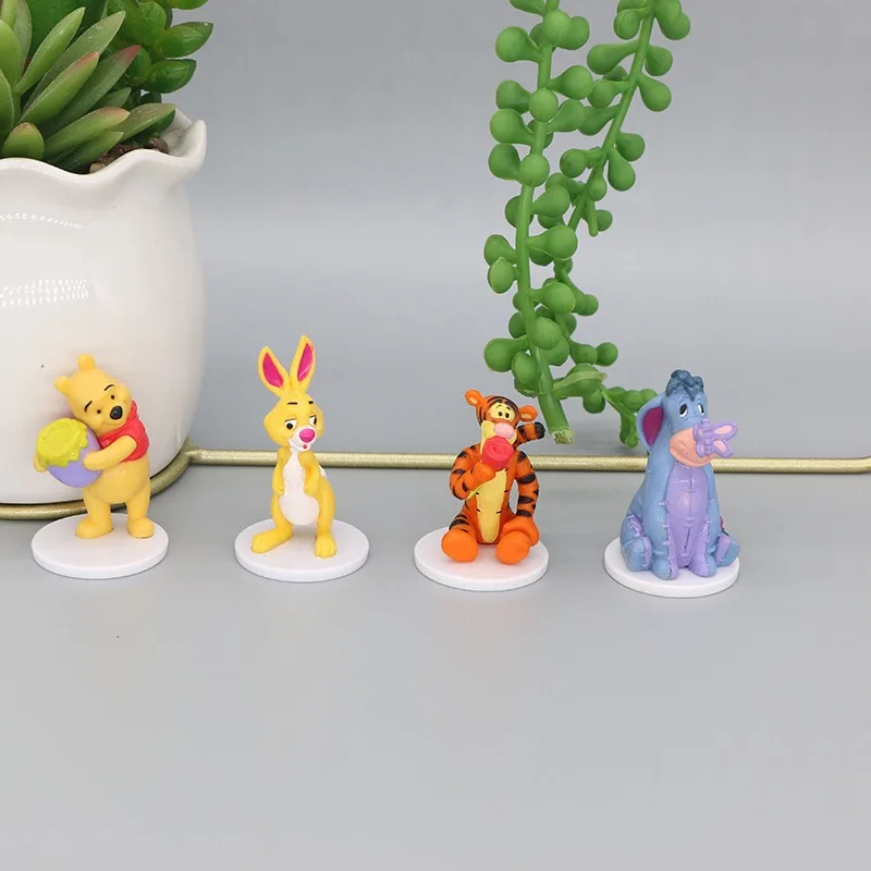 

50pcs/lot Cartoon Animal Toy 4.5-5cm Tiger Bear Bunny Donkey Kids Toy Birthday Gift