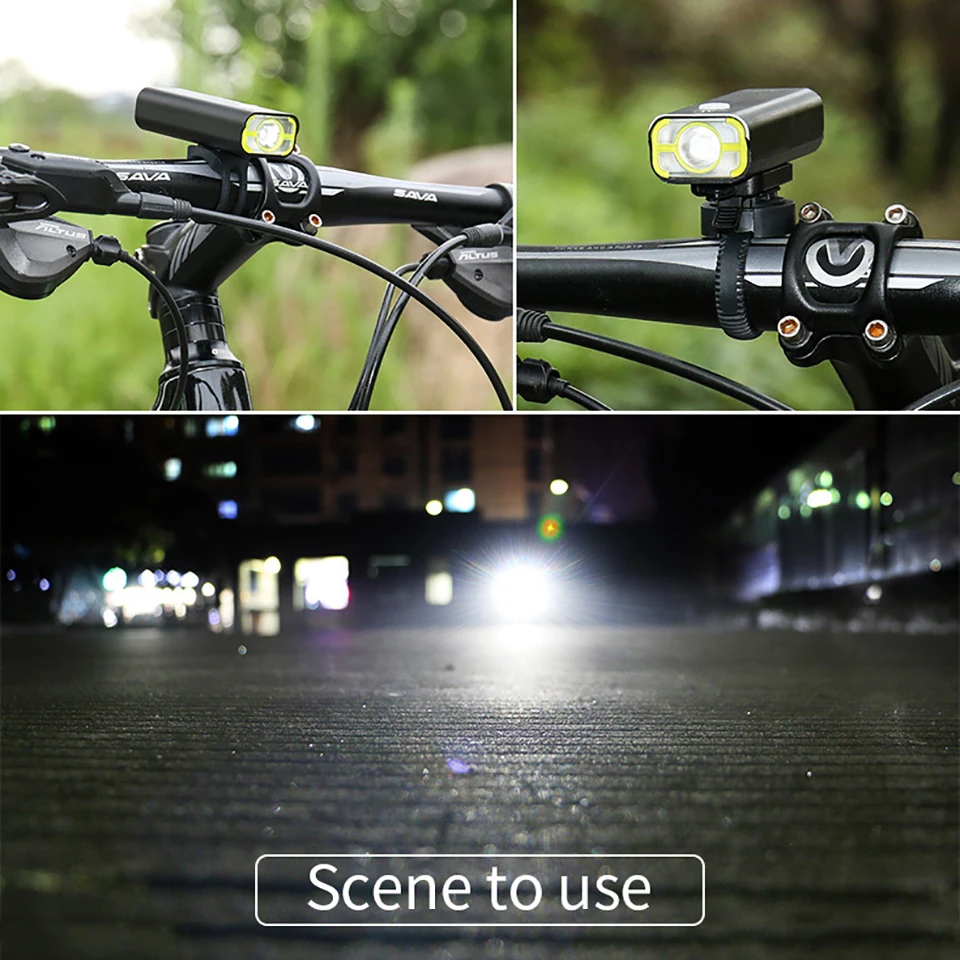 Колесо велосипеда светильник USB Перезаряжаемые светодиодный MTB передняя фара