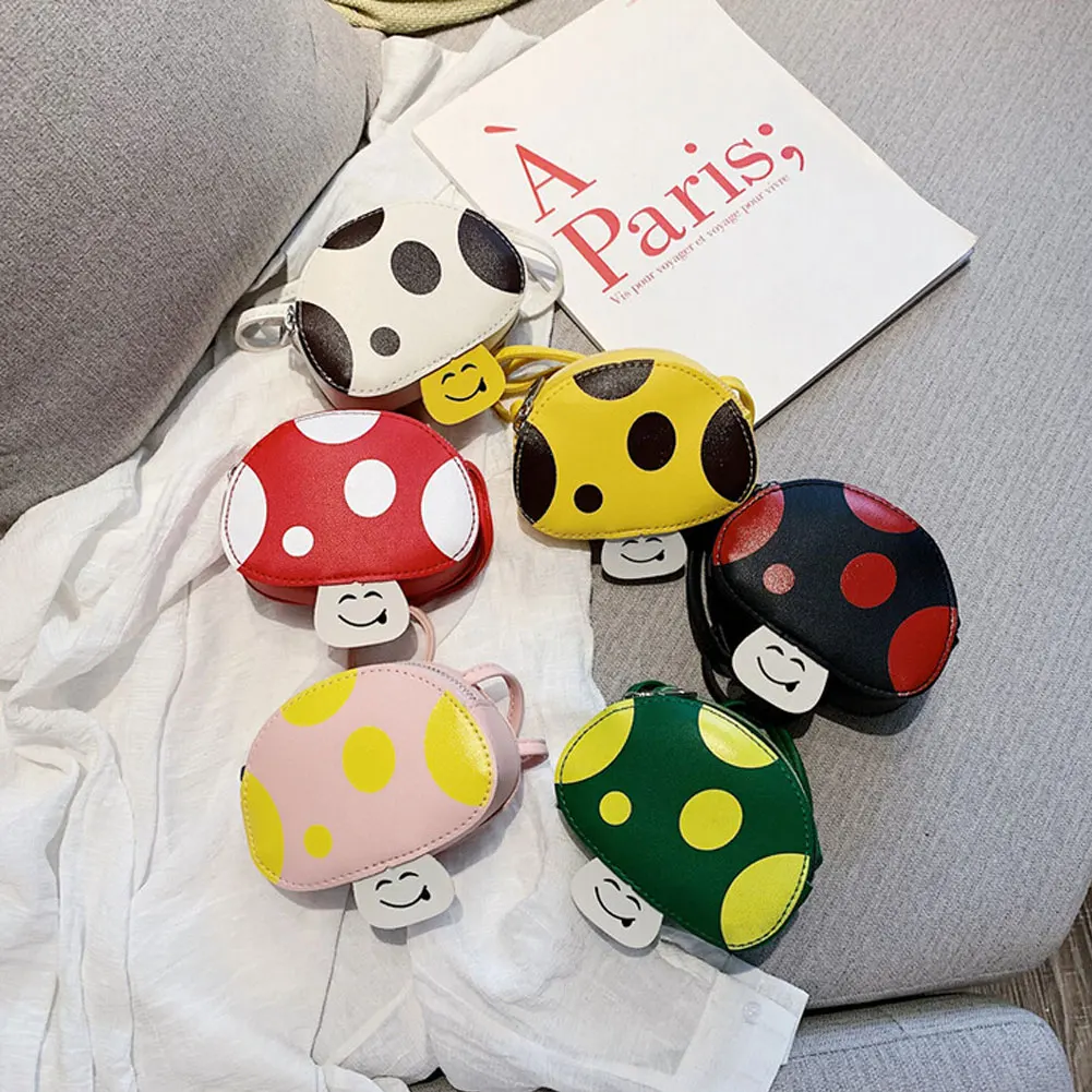 Мини-сумка для девочек кошелек на молнии мультяшная сумка через плечо в форме