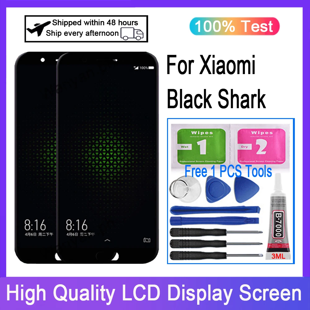 

Original For Xiaomi Black Shark 1 LCD Display Touch Screen Digitizer For Xiaomi BlackShark 1 SKR-H0 SKR-A0 SHARK KSR-H0 LCD