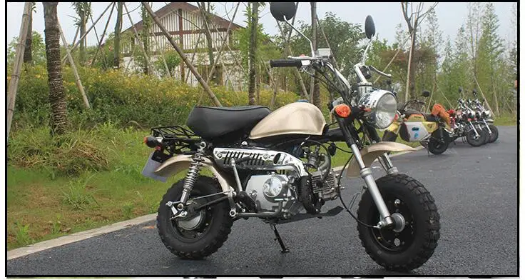 100cc одиночный цилиндр 80 км/ч топлива Ретро Скутер Досуг место автомобиль дети внедорожные взрослых бензин Высокая гонка двухколесный