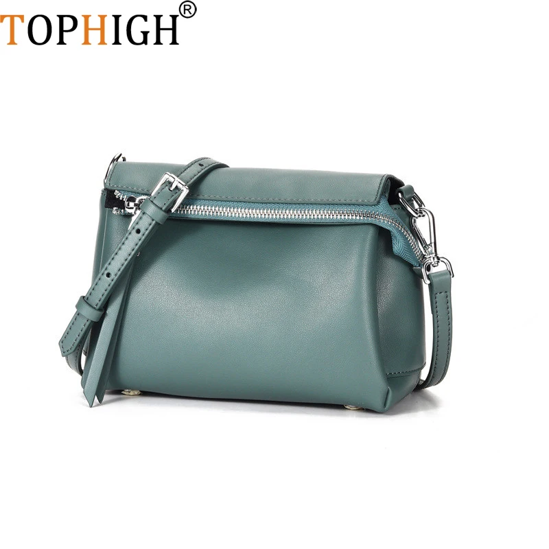 

TOPHIGH Summer Style Soft Leather Luxury Handbags Women Bags Designer Woman Messenger Shoulder Crossbody Bags For Women 2021 Sac
