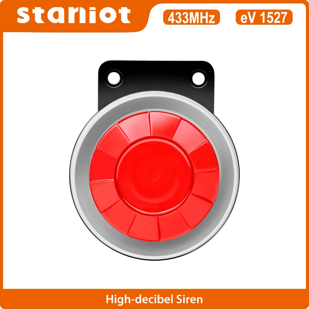Staniot SR100 Red Mini Wired Durable 110dB Loudly Indoor Siren Horn For Home Security Sound For gsm Wireless Alarm System DC5V