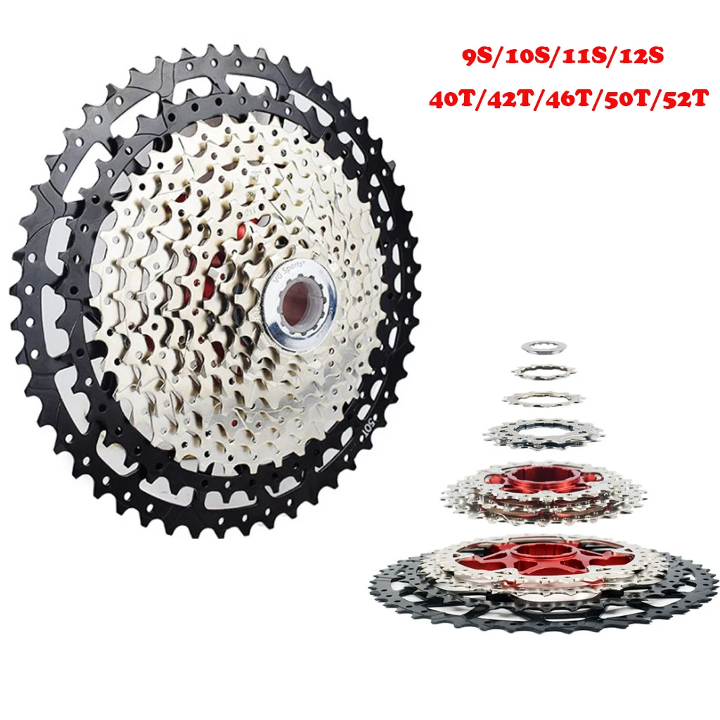 

Bike Freewheel 9s~12s Speeds 40T~52T Teeth Steel Solid Flywheel Cassette Parts