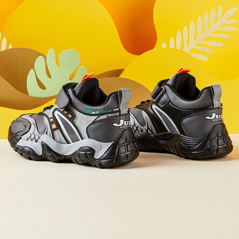 Zapatillas de deporte informales para ni&ntilde;o y ni&ntilde;a, zapatos coloridos de tendencia, EVA, fondo suave, antideslizante, botines para correr, suministros de actividades-2