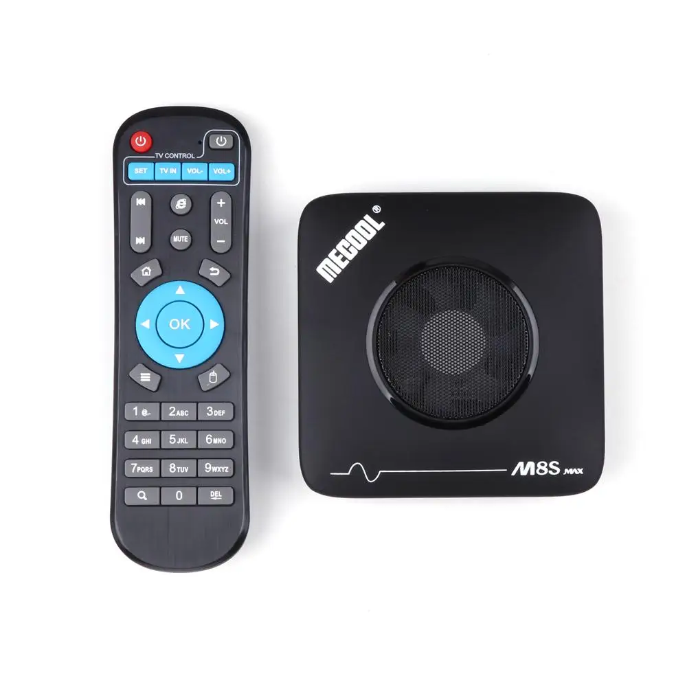 Mecool 3 ГБ 32 ГБ Android ТВ приставка Смарт ТВ приставка Amlogic S912 2,4G 5G Wifi Bluetooth вентилятор ТВ приставка 4K потоковая M8S Max медиаплеер