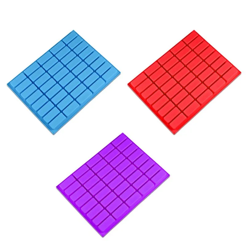 40 отверстий прямоугольная силиконовая форма для льда шоколада печенья помадки