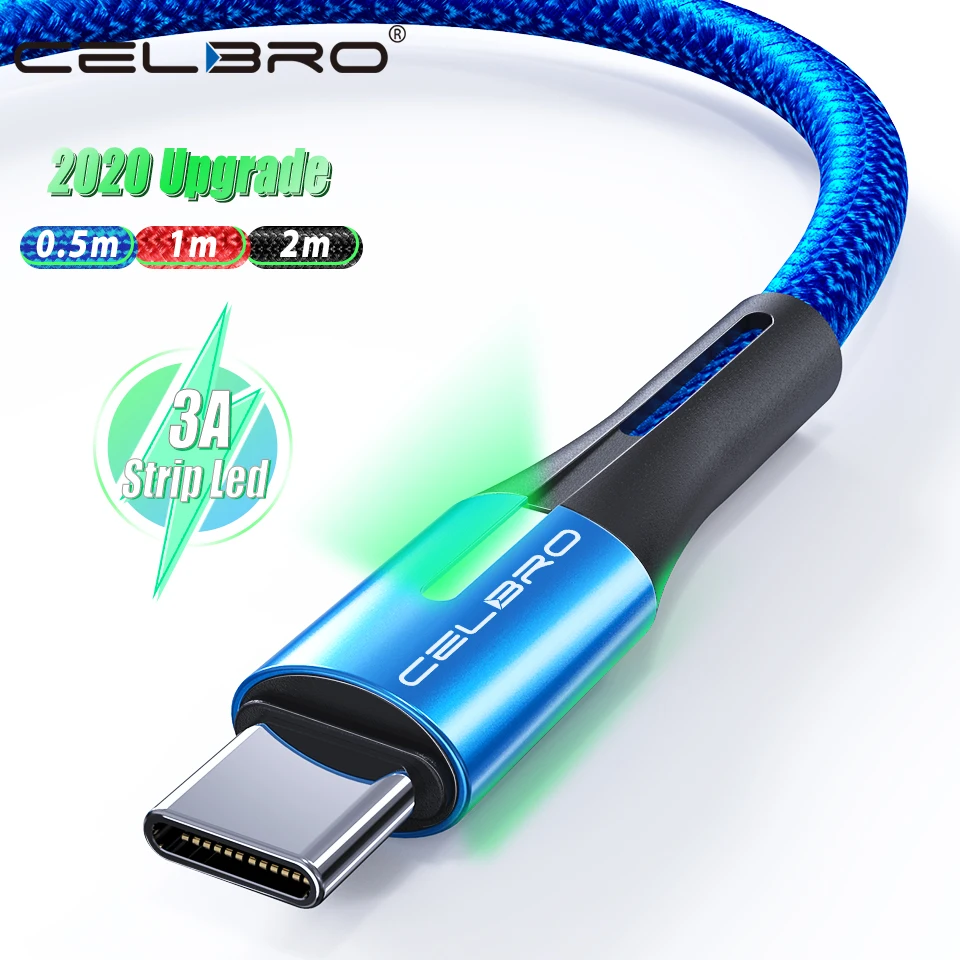 Кабель для передачи данных Usb Type C кабель быстрой зарядки Tipo QC 3 0 зарядный провод